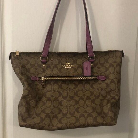 Coach Tote Bag - Tan and Pink - $50.00 - Picture 1 of 2
